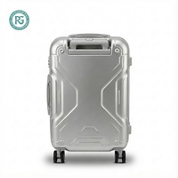 Valise rigide RIGA 20-28 pouces, cadre en aluminium, matériau PC, 4 roues pivotantes à 360°, ensemble de bagages de voyage pour affaires