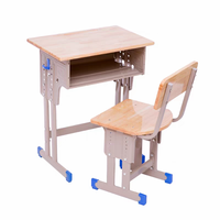 Bureau double pour salle de classe, adapté aux salles de classe et bibliothèques, convient pour l'utilisation en classe et à la maison