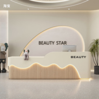 Nouvelle Arrivée - Comptoir de Réception Moderne et Créatif pour Salon de Beauté, Centre de Manucure, Caisse de Spa, Bureau Commercial, Consultation Hospitalière