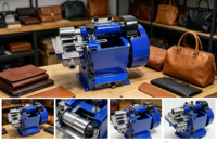 Machine de collage semi-automatique industrielle FS-60 220V 400W pour revêtement de cuir PU, adhésif haute résistance pour usines de chaussures, capacité 20