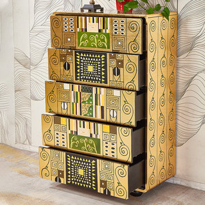 French Neoclassical-style Antique Solid Wood <strong>Storage</strong> <strong>Chest</strong> <strong>with</strong> 5+ Drawers Home Furniture for Living Room &amp; Bedroom - Product Image 2