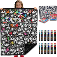 Selimut Flanel Crossborder DoodleBlanket DIY Buatan Tangan Ramah Lingkungan Poliester Karakter Pesawat Halloween Keharusan Bersama Keluarga