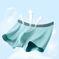 Caleçons Boxers Homme Taille Moyenne Respirants Très Élastiques Confortables Sous-vêtements de Massage Grande Taille