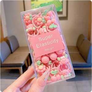 Commercio all'ingrosso della fabbrica 20 pz/scatola stile dolce bambino pollice corda per <span class=keywords><strong>capelli</strong></span> squisita elastico elastico per ragazze <span class=keywords><strong>accessori</strong></span> per <span class=keywords><strong>capelli</strong></span> per bambini - Product Image 4