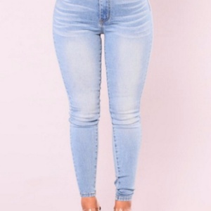 Pantalons crayon tendance européens et américains, bleu clair, jeans stretch, pantalons pour femmes - Product Image 6