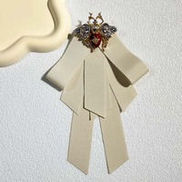 Bros Pin Kupu-kupu Kain Hitam untuk Pria dan Wanita, Bros Kerah Kemeja Profesional, Perhiasan Fashion