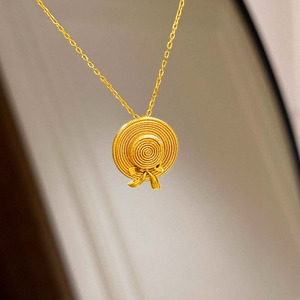 Collana con Fiocco da Donna, Design Minimalista di Lusso, Catena <span class=keywords><strong>per</strong></span> Clavicola Stile INS, Ciondolo di Alta Gamma - Product Image 5