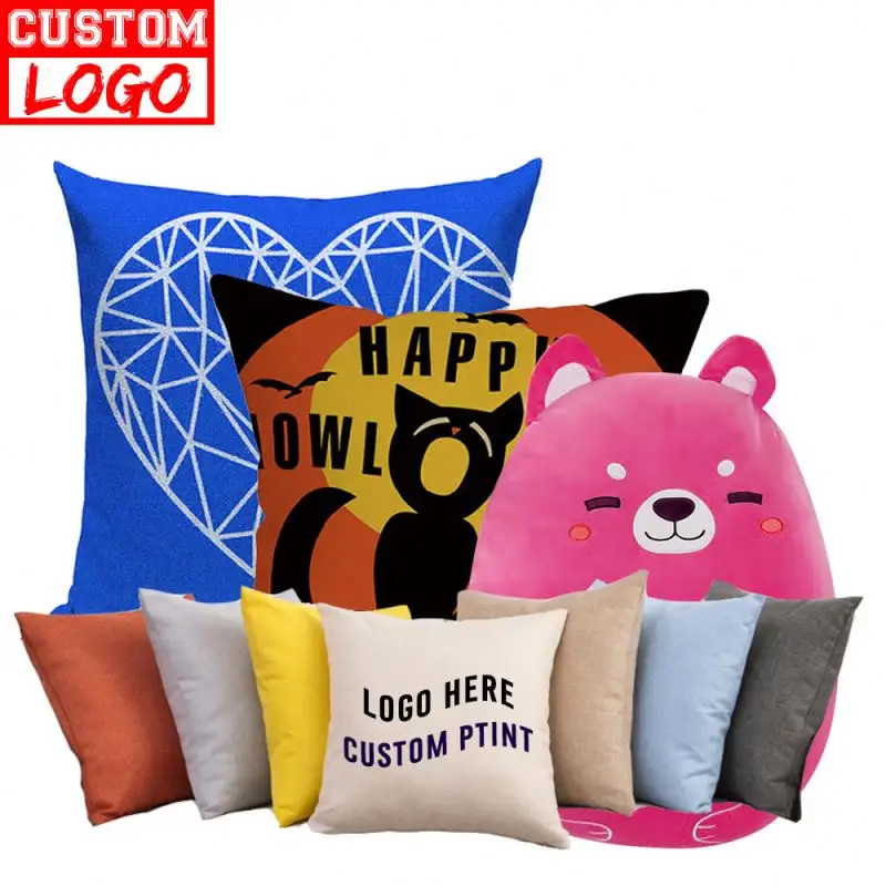 Cadeaux de Promotion pas cher peau de pêche 40x40cm oreiller de voiture et coussin taie d'oreiller housse de coussin personnalisée