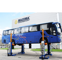 Maxima FC55批发零售重型四柱式5.5T CE认证液压移动升降机，使用寿命为10年
