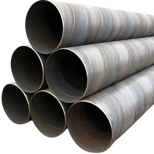Tubo de drenagem para serra API 5L X42 X60 X65 X70 X52 1000mm Tubo de aço soldado espiral ondulado carbono SSAW de grande diâmetro