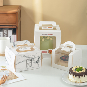 Contenedores desechables para sándwiches con tapas transparentes, contenedores de papel para <span class=keywords><strong>Sushi</strong></span> to <span class=keywords><strong>Go</strong></span>, cajas rectangulares para pasteles Swiss <span class=keywords><strong>Roll</strong></span> para postres artesanales - Product Image 2