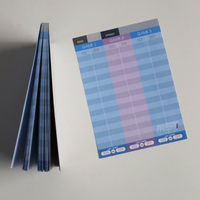 Carnets de scores en gros pour jeux, reliés par colle, feuilles détachables, bloc-notes de scores, logo personnalisé, fourniture directe usine OEM