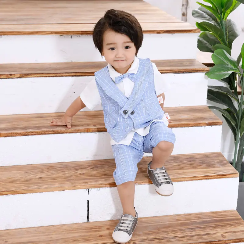 Premium Quality Summer Gentleman Baby Boy Dress Kids Clothes Children Set