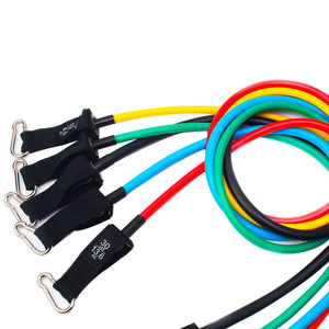 Chất Lượng Cao 100% Cao Cao Su Thiên Nhiên 11 Pcs Resistance Bands Thiết Lập Với Tay Cầm 150 Lbs Tập Thể Dục Ban Nhạc Cho Làm Việc Trong Phòng Tập Thể Dục Sử Dụng Nhà - Product Image 6