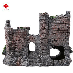 الأكثر مبيعًا راتينج أواني صخرية نموذج مصغر لحوض السمك ديكورات منحوتات قلعة للهدايا التذكارية - Product Image 3