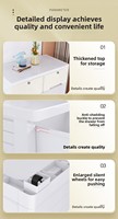 Armoire de Rangement Empilable en Plastique 50CM Colorée pour Chambre, Vêtements de Bébé et Classement, avec Tiroirs Coulissants