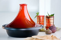 Pots à tajine en fonte émaillée avec membre en céramique tajine plat marocain marmite ustensiles de cuisine fond à induction