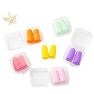 Bouchons d'oreilles en silicone, type balle, réduction du bruit 32 NRR, pour la natation et la protection du sommeil, orange, vert, rose, jaune - Product Image 5