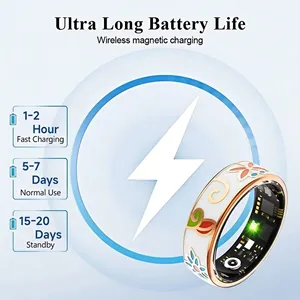 Anillo Inteligente R18, Resistente al Agua 5 ATM, Llamadas Inalámbricas, Monitoreo de Frecuencia Cardíaca/Sueño/Oxígeno en Sangre, para Android/iOS, Regalo para Hombres y Mujeres - Product Image 6
