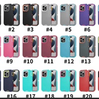 Coque de téléphone robuste antichoc 3 en 1 pour iPhone 15 14 13 12 11 Pro Max Xs Xr 6 7 8 Plus SE Armor Defender