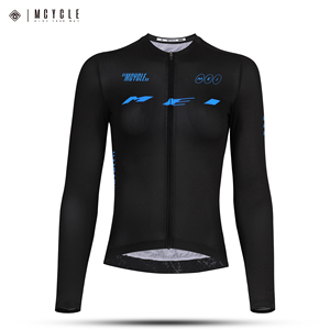Maillot de cyclisme à manches longues pour femme, séchage rapide, en spandex/polyester, respirant, vêtements de sport personnalisés, grandes tailles - Product Image 6