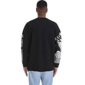 Biểu Tượng Tùy Chỉnh OEM & ODM Người Đàn Ông Áo Len Áo Thun Jacquard Mô Hình Dệt Kim Mùa Đông Crewneck Dệt Kim Bông Thiết Kế Tùy Chỉnh Đan Áo Len