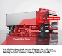Sistem DVR Truk Kamera 6 Saluran 1080P dan Monitor Sentuh IPS 10 inci dengan Fungsi BSD dan ADAS, Rekaman Dashcam untuk Truk, Bus, dan Van