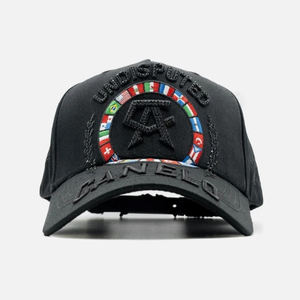 Casquettes de baseball Barbas X Canelo Alvarez avec logo brodé, visière incurvée, snapback, noires, chapeaux Barbas Murakami, vente en gros - Product Image 4