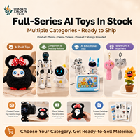 Peluche Ours Noir AI avec Oreilles, Nœud à Pois, Vibration, Capteur Tactile, Clonage Vocal, 50+ Langues, Yeux LED, Graffiti, APP, 1000mAh