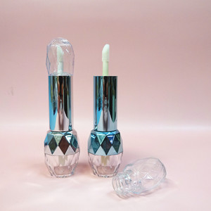 Tubos de brillo labial vacíos de doble punta con forma de diamante, mini envases dobles para brillo labial, para maquillaje y cosméticos. - Product Image 1