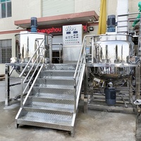 Mélangeur de savon liquide industriel en acier inoxydable avec homogénéisation et chauffage pour la production de détergent liquide et de shampoing