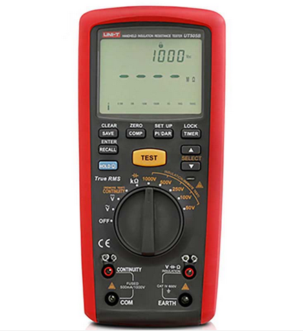 UNI-T UT505B Handheld Insulation Resistance Tester OHM True RMS Digital MeggerResistance Meter 1000V 200G Megohmmeter Multimeter
