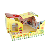 Personnalisé Imprimé Blanc Dessin Animé Personnalisé Pliable Boîte D'impression En Carton Pour Enfants