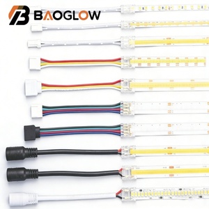 2Pin 3Pin 5Pin Led <b>Strip</b> Light Connector Terminal <b>Strip</b> Lighting Led Crystal Buckle Connector for 4mm 4.5mm 5mm COB SMD DC - Product Image 1