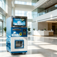 Distributeur automatique de glace en libre-service 24h/24 et 7j/7, paiement par pièces et sans numéraire, écran tactile, machine à glace automatique commerciale