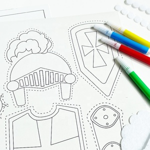 ชุดอุปกรณ์ทำชุดเกราะ DIY งานฝีมือทำเอง อุปกรณ์ศิลปะสำหรับเด็ก โครงการงานฝีมือ และกิจกรรมยามว่าง - Product Image 5