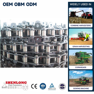 Cadenas transportadoras agrícolas S55 con accesorios K1, aleación tratada térmicamente, resistencia a la tracción >28Kn, 3 años de garantía, marca Gete - Product Image 1