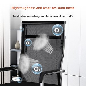 Silla de Oficina para el Hogar, Cómoda Silla de <span class=keywords><strong>Escritorio</strong></span> para Computadora, para Sala de Conferencias, Dormitorio, Aula, Asiento de Mahjong, Cómodo para Sentarse con Respaldo - Product Image 6