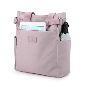 Tas Selempang Bahu Nylon Fashion Custom, Kapasitas Besar, Tas Tote Warna Solid, Tas Tangan Kasual Wanita - Product Image 2
