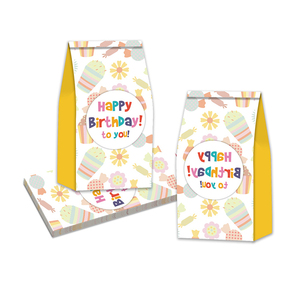 Logotipo personalizado Kraft Paper Luxury Gift & Candy <span class=keywords><strong>Bag</strong></span> para festas Bio-Degradável com impressão offset para embalagens de alimentos açucarados - Product Image 3