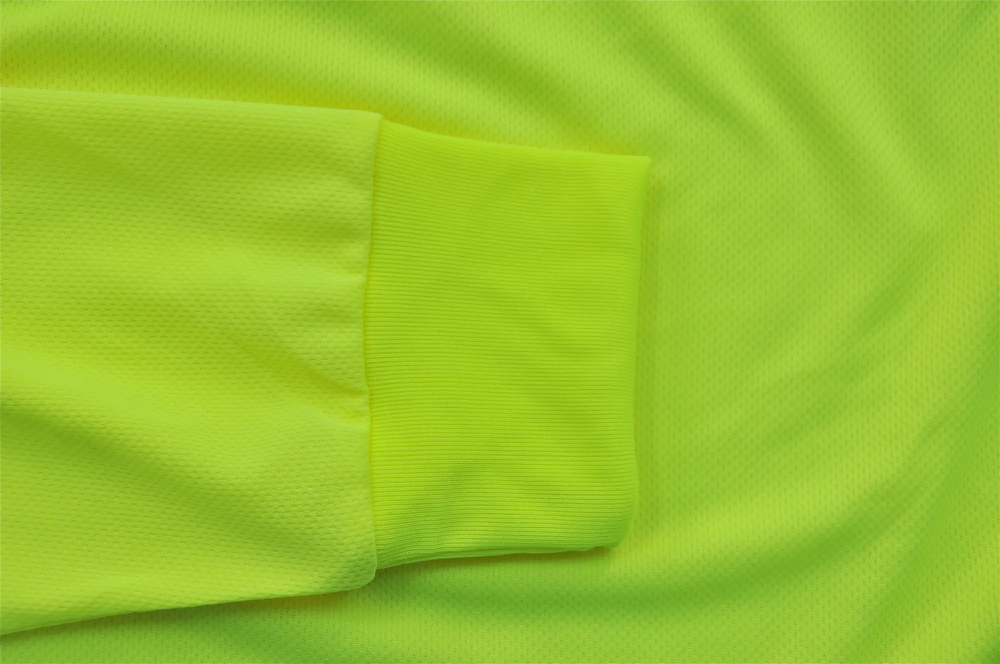 100% Cotton/Polyester Hi Vis Áo Sơ Mi An Toàn Phản Quang Màu Cam Với Băng Phản Quang Dệt Kim