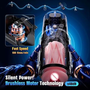 男性用マスターベターセックスおもちゃ360 ° 暖房付き男性用ストローカー5速スムーブモーション大人用男性用セックスおもちゃ - Product Image 6