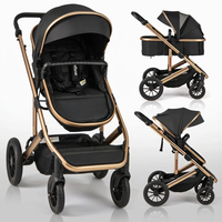 Poussette Bébé Nouveau-né 3 en 1 avec Siège Auto, Landau et Système de Voyage Pliable – Poussette de Luxe pour Bébé – Nouveauté et Vente Flash