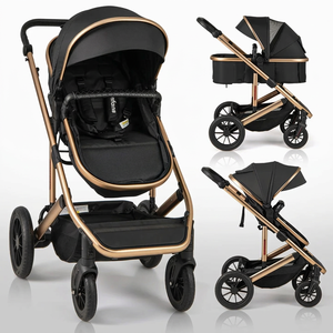 Poussette Bébé Nouveau-né 3 en 1 avec Siège <span class=keywords><strong>Auto</strong></span>, Landau et Système de Voyage Pliable – Poussette de <span class=keywords><strong>Luxe</strong></span> pour Bébé – Nouveauté et Vente Flash - Product Image 1