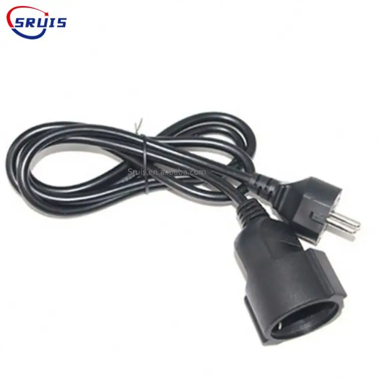 UK Socket Plug Connector Iec 3 Pin C14 Female Extension Cable 250V 3 Pin Iec Power Cord female Extension Leads with fuse