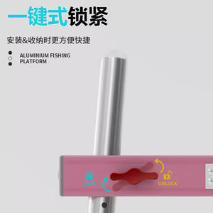 Yukui Aluminum Fishing <b>Platform</b> 1000Kg Load Capacity Fixed Height Foldable <b>Work</b> <b>Platform</b> With Hollowed Out Design - Product Image 3