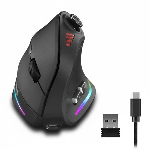 2.4G Vertical Wireless Bluetooth Dual-mode Mouse Battery Powered Ergonomic Mouse
