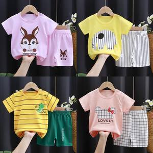 Vente en gros de vêtements pour enfants, t-shirts à manches courtes et pantalons pour bébés, ensembles pour garçons, vêtements pour enfants, boutique d'été - Product Image 3