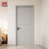 Porte battante moderne insonorisée en WPC et MDF, étanche, à bas prix, pour hôtel, chambre, bureau, villa, salle de bain, bâtiment