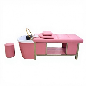 Kisen Cama de Lujo para Salón de Belleza, Masaje Tailandés, Lavacabezas con Ducha, Unidad de Lavado de Cabello y Espalda, Color Personalizado - Product Image 1